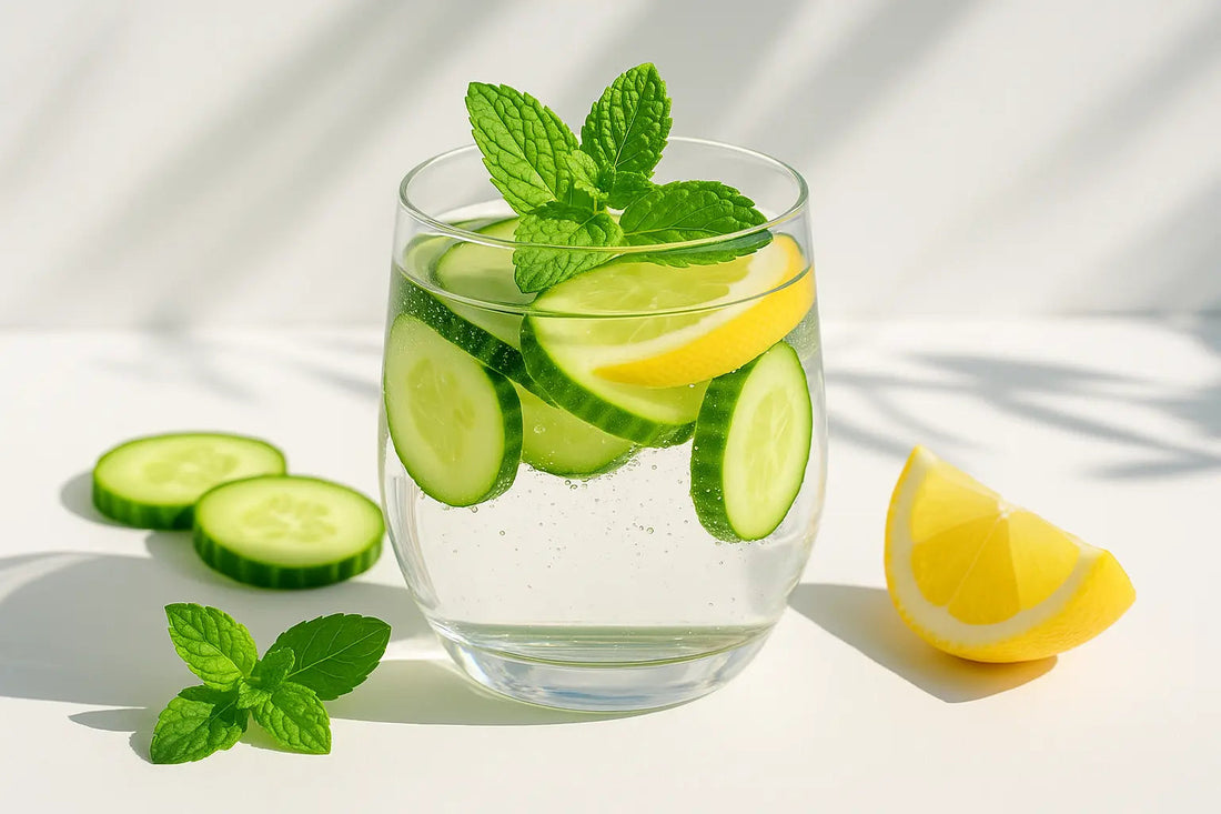 Transform your Little Hampton Spring Water into a spa-worthy beverage by adding fresh ingredients