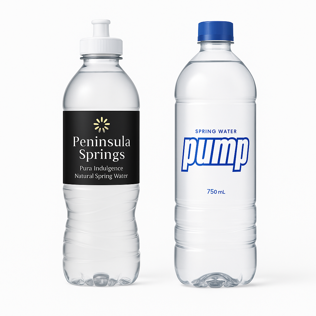 Recyclable aluminum cans for spring water showing sustainable packaging and environmental benefits