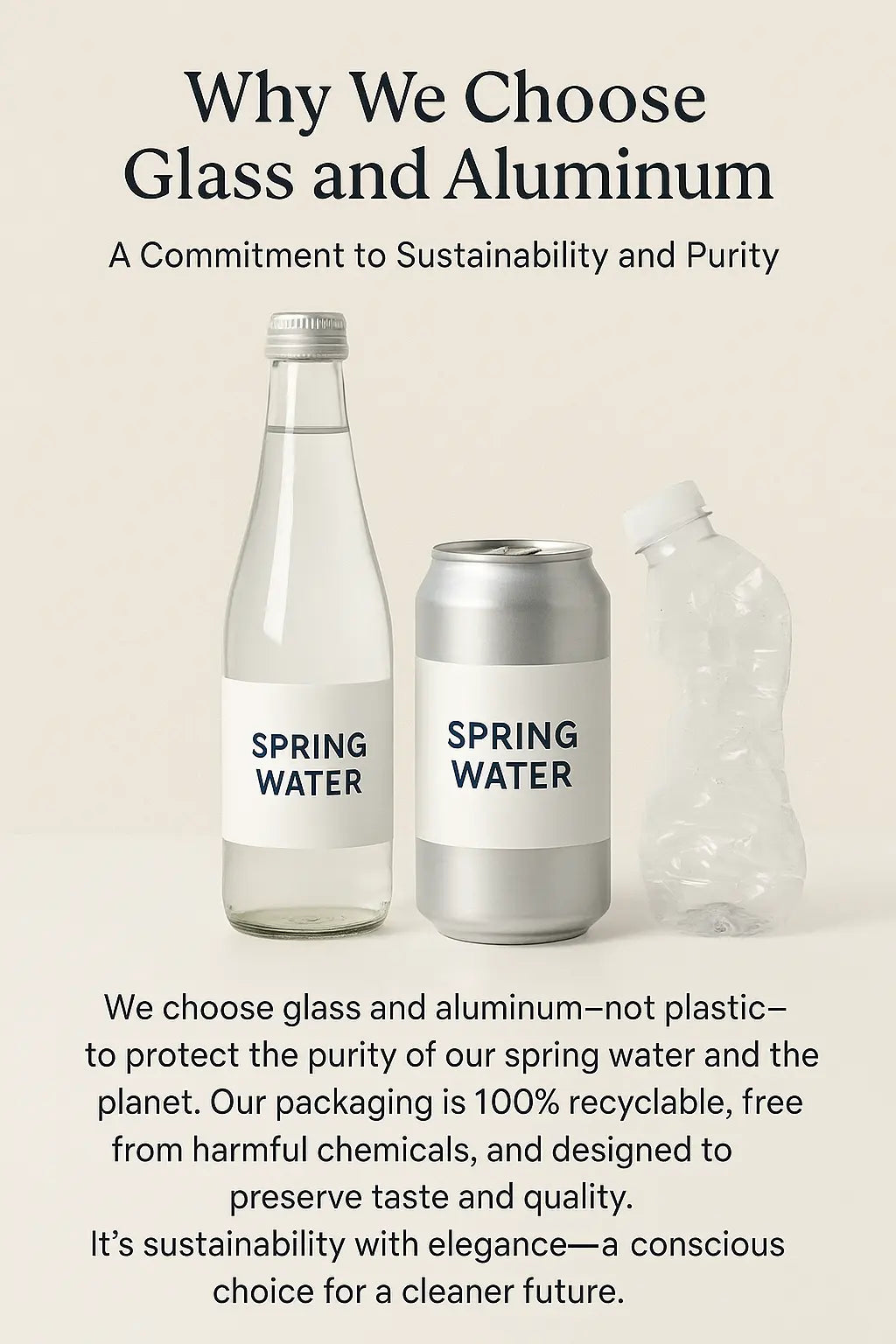 Why we choose glass and aluminum