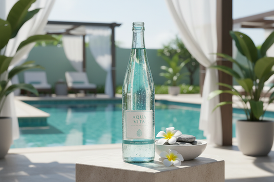 Australian spring water bottle for summer hydration in hot weathe