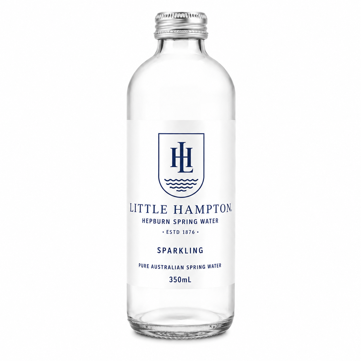 Little Hampton Australian Sparkling Spring Water 350ml Glass Bottles (24 Pack)
