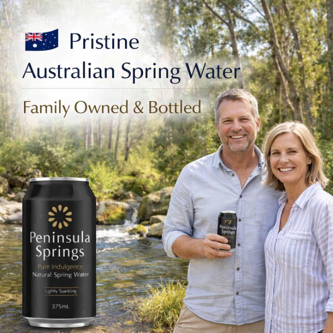 Peninsula Springs pristine Australian spring water family owned and bottled from natural sources