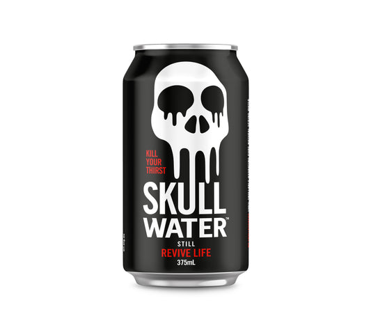 Skull Water Still Spring Water, 375ml Cans (10 Pack)