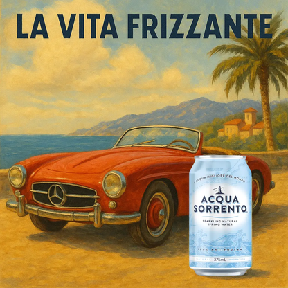 Acqua Sorrento Sparkling Water 375 mL × 10 Cans Aqua Works