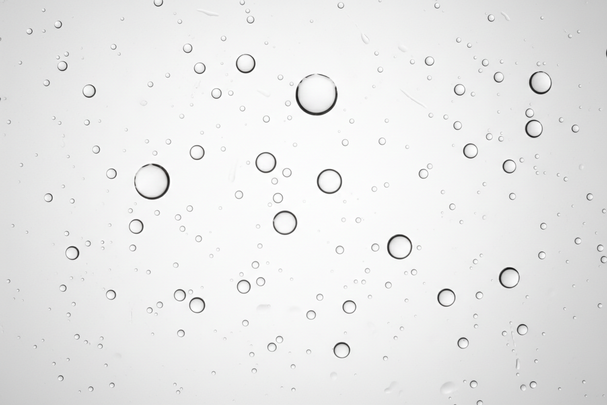 white background with water droplets